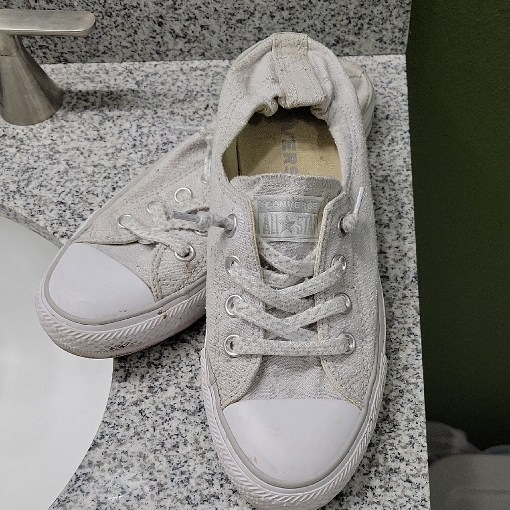 Converse Women's White Canvas Sneakers